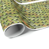 Grüne Winkel Geschenkpapier (Rolleneckpunkt)