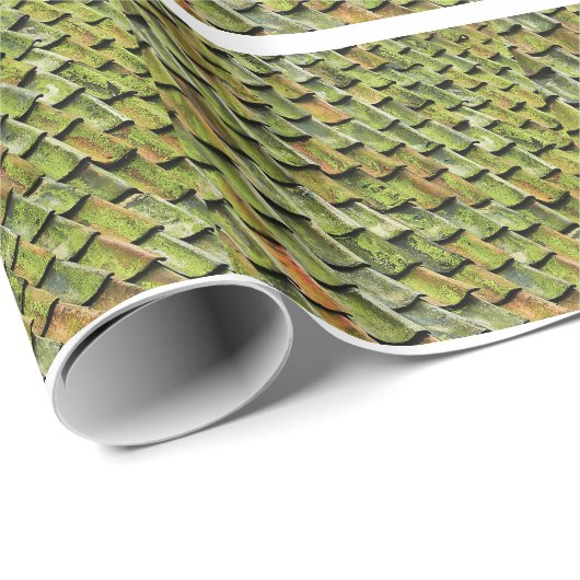 Grüne Winkel Geschenkpapier (Rolleneckpunkt)
