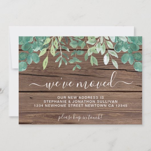 Grüne Wir haben Barnholz verschoben Ankündigung (Vorderseite)