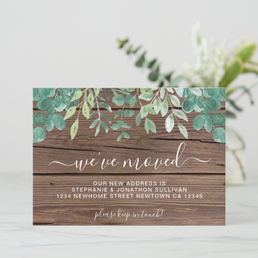 Grüne Wir haben Barnholz verschoben Ankündigung (Stehend Vorderseite)