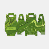 Grüne Wirbel Geschenkschachtel (Ungefaltet)