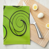Grüne Wirbel Handtuch (Viertel Falte)