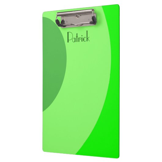 Grüne Wirbel Klemmbrett (Links)