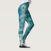 Grüne Wirbel Leggings (Rechts)