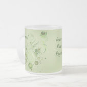 Grüne Wirbel Mattglastasse (Vorderseite Links)