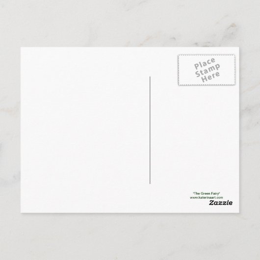 Grüne Wirbel Postkarte (Rückseite)