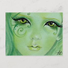 Grüne Wirbel Postkarte
