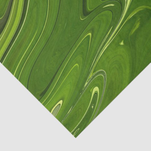 Grüne Wirbel Seidenpapier (Detail)