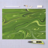 Grüne Wirbel Seidenpapier (Handwerk)