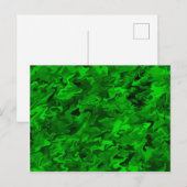 Grüne wirbellose Postkarte (Vorne/Hinten)