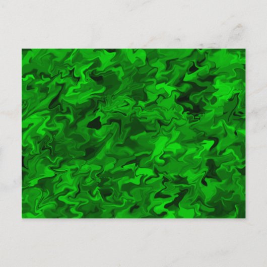 Grüne wirbellose Postkarte (Vorderseite)