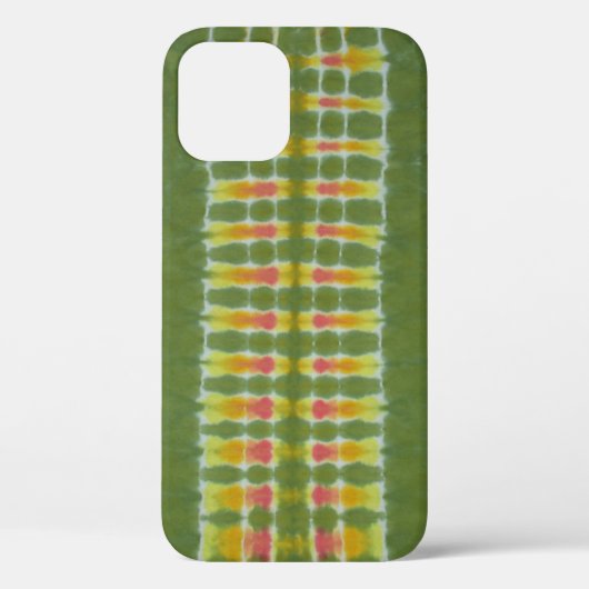 Grüne Wirbelsäule Gefärbte Krawatte Case-Mate iPhone Hülle (Rückseite)