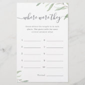 Grüne, wo waren sie Brautparty (Vorderseite)