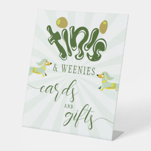 Grüne Wochen & Tinis Funny Martini Geburtstagspart Sockelschild