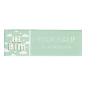 Grüne Wolken Er Ihm Pronos Namenschild (Vorderseite)