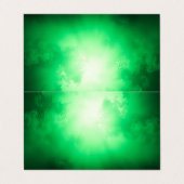 Grüne Wolken Visitenkarten (Außenseite Aufgefaltet)