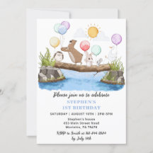 Grüne Woodland Balloons Geburtstagsparty