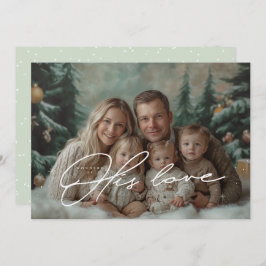 Grüne Wunder seiner Weihnachtskarte in der Liebe Einladung