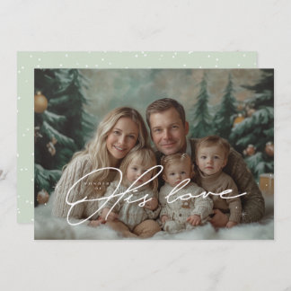 Grüne Wunder seiner Weihnachtskarte in der Liebe Einladung