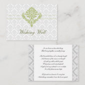 Grüne Wunschgut-Karten Begleitkarte (Vorne/Hinten)