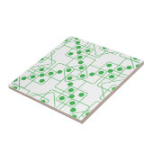 Grüne Würfel Fliese (Seite)