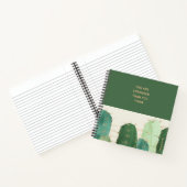 Grüne Wüstenaktuskripte Notizblock (Innenseite)