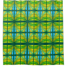 Grüne Wüsteninspirierungen Duschvorhang