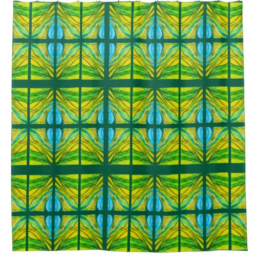 Grüne Wüsteninspirierungen Duschvorhang (Vorderseite)