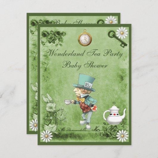 Grüne wütende einladung (Vorne/Hinten)