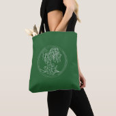 Grüne WWB-Tasche mit Bücherregal Tasche (Von Nahem)