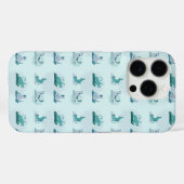 Grüne Yogakatzen Case-Mate iPhone Hülle (Rückseite (Horizontal))