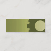 Grüne Zähne - dünn Mini Visitenkarte (Rückseite)