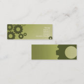 Grüne Zähne - dünn Mini Visitenkarte (Vorne/Hinten)