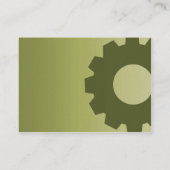 Grüne Zähne - mollig Visitenkarte (Rückseite)