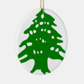 Grüne Zeder/der Libanon-Zeder Keramik Ornament (Rechts)