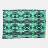 Grüne zeichnend Wiederholung, die verschiedene For Geschirrtuch (Horizontal)