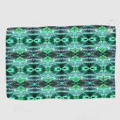 Grüne zeichnend Wiederholung, die verschiedene For Golfhandtuch (Horizontal)