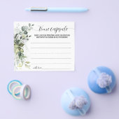 Grüne Zeit Kapselberater für Babyduschkarte Flyer (Einzeln)