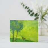 Grüne Zeit Postkarte (Stehend Vorderseite)
