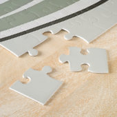 Grüne Zen-Ruhe | Minimalistisches Landschaftspuzzl Puzzle (Seite)