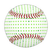 Grüne Zickzack Punkte Baseballs (Rückseite)