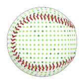 Grüne Zickzack Punkte Baseballs (Vorderseite Links)