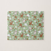 Grüne Ziegen Puzzle (Horizontal)