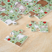 Grüne Ziegen Puzzle (Seite)