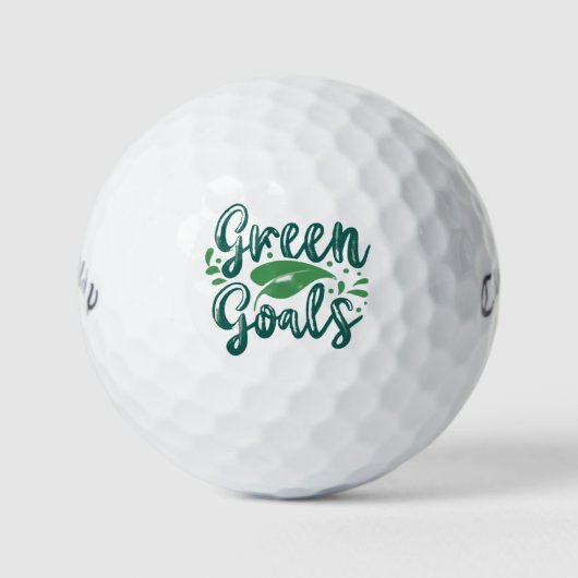Grüne Ziele Golfball (Vorderseite)