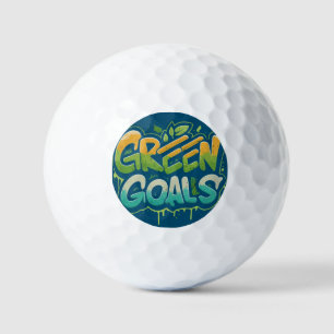 Grüne Ziele Golfball