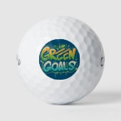Grüne Ziele Golfball (Vorderseite)