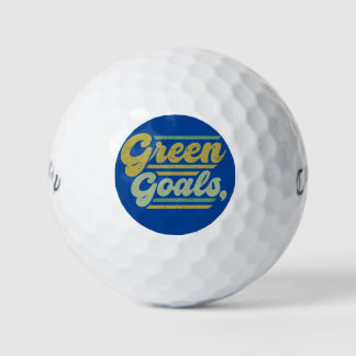 Grüne Ziele Golfball
