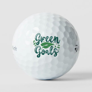 Grüne Ziele Golfball