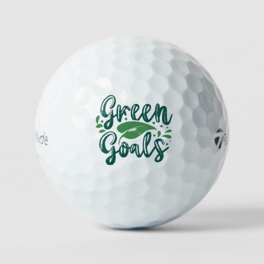 Grüne Ziele Golfball (Vorderseite)